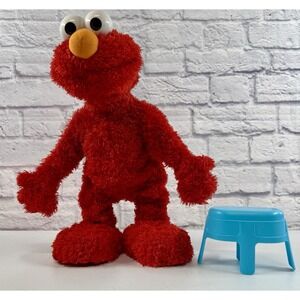 *MINT* 14" 2008 Elmo Live Dancing Talking Plush Sesame Street Mattel *TESTED*